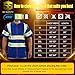 sesafety High Visibility Shirts for Men Class 3 Hi Vis Reflective Construction Shirts for Men with Pocket Safety T Shirt for Mens Work Shirt for Mens Short Sleeve Blue Yellow Strips 2XL