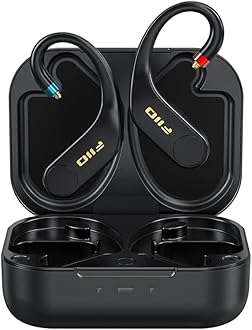 FiiO UTWS5 2025 True Wireless Bluetooth Earbuds Hook & Headphone Amp for IEMs, AK4332 DAC, Hi-Res 96kHz/24bit LDAC -MMCX/0.78 2pins Connector, 10-Band PEQ, 20H Battery Life (MMCX)