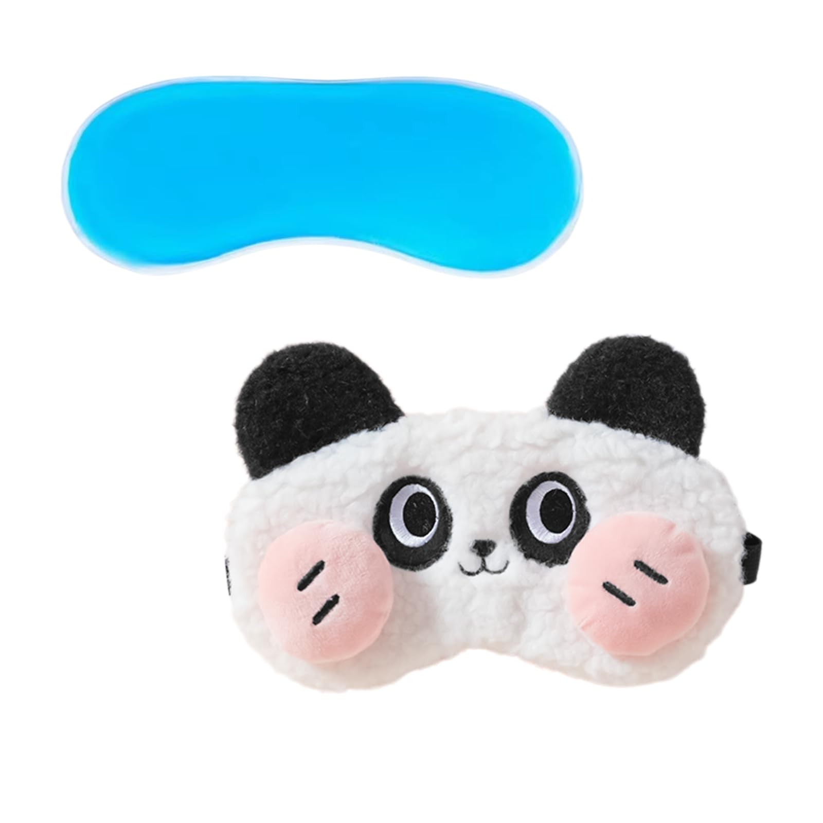 Maschera per Dormire a Forma Animale, Maschera 3D per Sonno in Peluche Morbido e Soffice, con