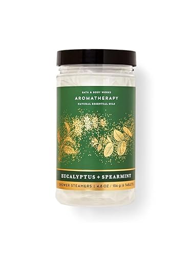 Bath & Body Works Aromatherapy Shower Steamers 4.8 OZ / 136 G Bottle (6 Tablets) (Eucalyptus Spearmint)