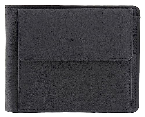 Porte-cartes avec porte-monnaie BRAUN BÜFFEL Arizona 2.0-8 noir en cuir véritable