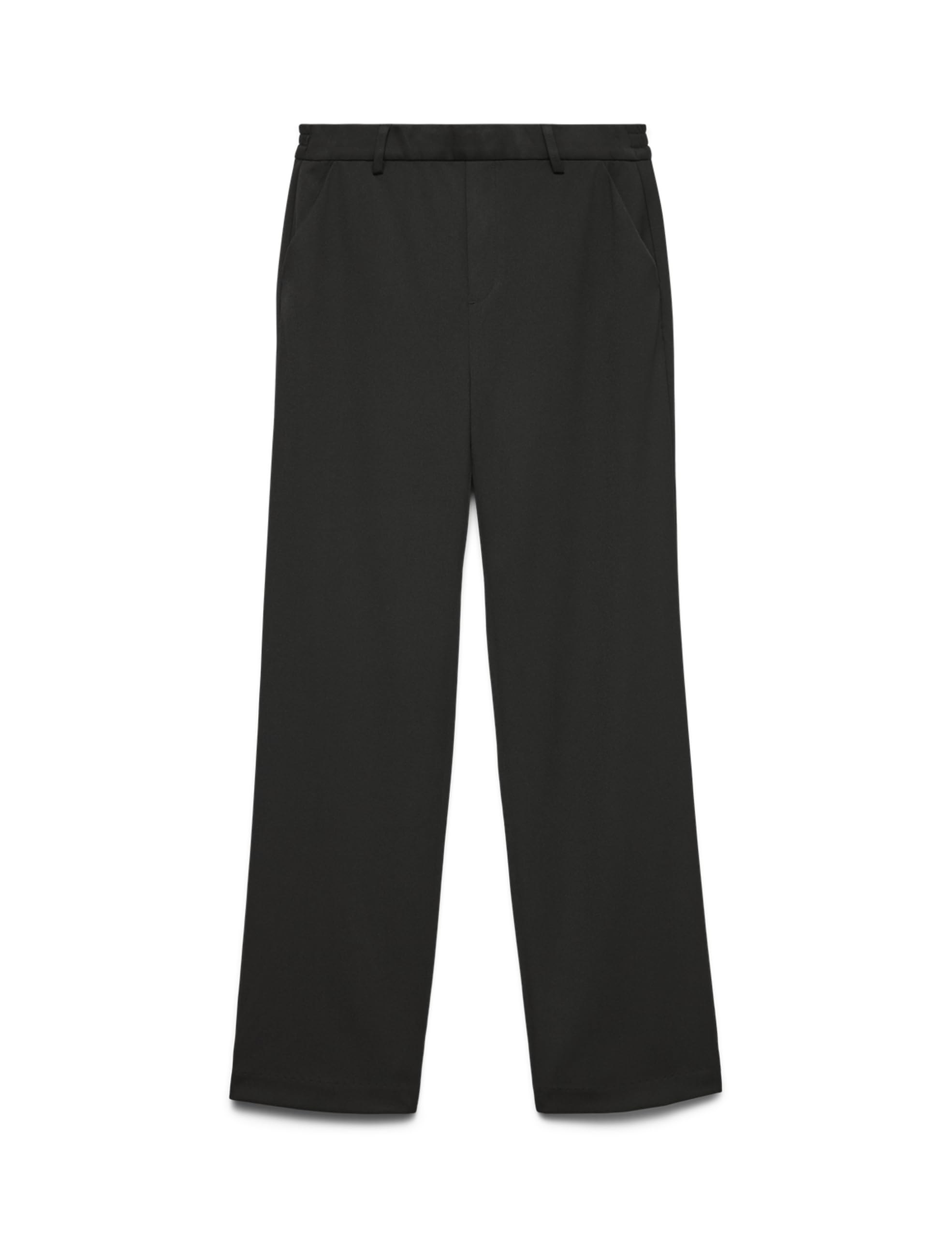 Vero Moda Women's Black Vmmaya Mr Straight Solid Pant Noos Pants, M/34