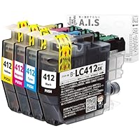 Amazon.co.jp: ブラザー用 LC412 4色セット LC412-4PK 純正と併用可