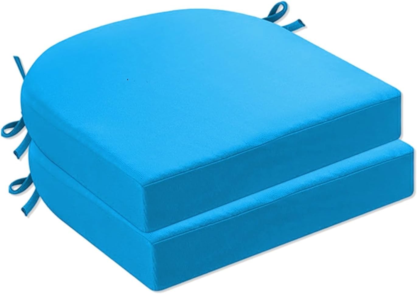 Coussin extérieur bleu ciel en U : confort étanche pour votre terrasse