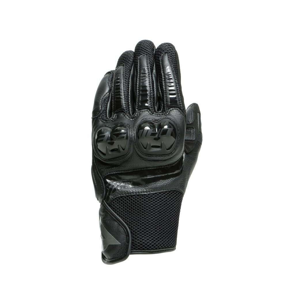 DAINESE - Mig 3 Unisex Leather Gloves, Motorbike Gloves, Black, XXL