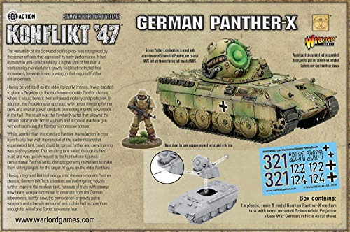 Warlord Games Panther-X - Axis Miniature for Konflikt 47 Highly Detailed 28mm Scale Miniatures, Green, Small - Image 3
