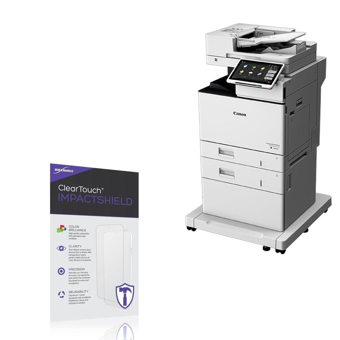 BoxWave Screen Protector Compatible With Canon imageRUNNER ADVANCE DX C568iF - ClearTouch ImpactShield (2-Pack), Impenetrable Screen Protector Flexible Film