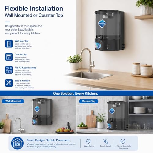 Image of Aquaultra Imperial 9L Water Purifier | TDS Meter & Yearly Replacement Filters | RO+UV+UF | B12-Mineral Water | 7 Stage | LED Alerts (Bundle : TDS Meter)