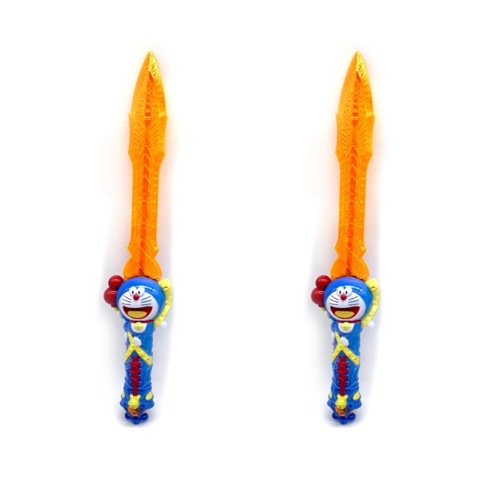 PEBBLE HUG Adventure Toy Sword, LED Light & Sound, Imaginative Play, Comfortable Grip, Eye Catching Glowing Toy, Long-Lasting Fun, Indoor and Outdoor Play, Lightweight Design, (2 Pcs)