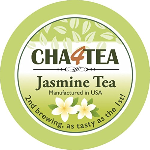 Cha4TEA 18-Count Jasmine Green Tea Pods for Keurig K-Cup Brewers
