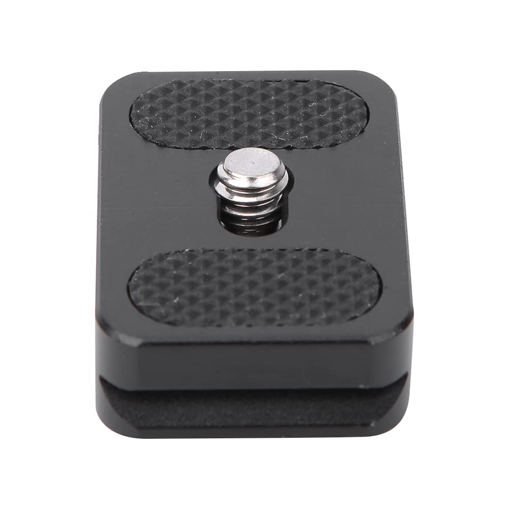 PU25 Mini Quick Release Plate with 1/4 inch Screw Mount for Tripod Ball Head Monopod Accessory