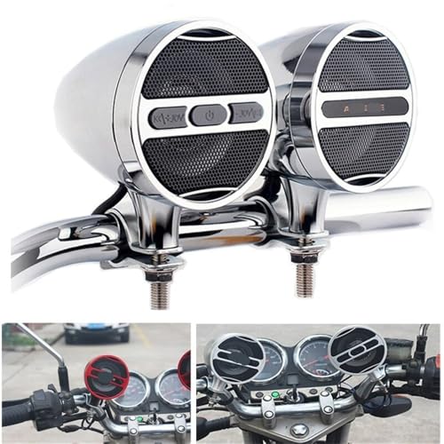 Parlante para manillar de motocicleta 12V con FM miniatura 2