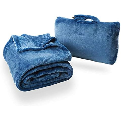 HOCHSTE 4-in-1 Travel Blanket and Pillow Cover