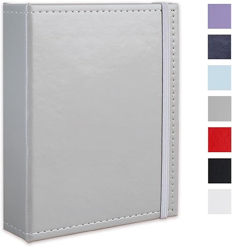 Miniatura 18 de Álbum de fotos pequeño de 4 x 6 pulgadas, paquete de 2 libros de fotos de cuero, cada mini álbum de 26 páginas tiene capacidad para 52 fotos