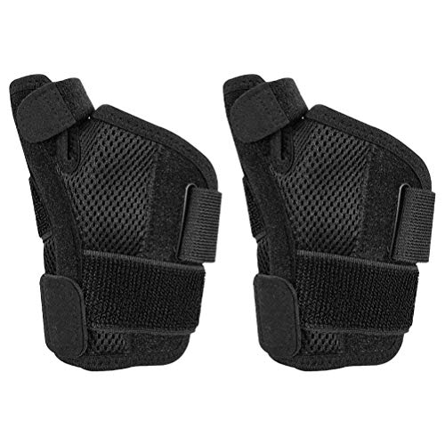 Abaodam 2 Pcs Thumb Spica Splint Wrist Stabilizer Support Brace for Arthritis Sprains