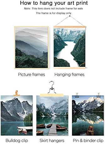 Scandinavia Travel Wall Art Prints Set of 6 Mountain Pictures Wall Decor Natural Landscape Photography Poster Canvas Print Wall Art Pictures Living Room Decor Home Decor (8"x10" UNFRAMED)