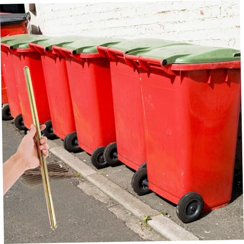 Eje de rueda de bote de basura sólido de acero para mantenimiento 7