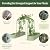 Vego Garden Modular Arched Trellis System 6.0' Long Trellis for 2.0‘ x 8.0' Garden Bed for Climbing Plants Like Cucumber Beans Tomatoes & Vines (Garden Beds Not Included)