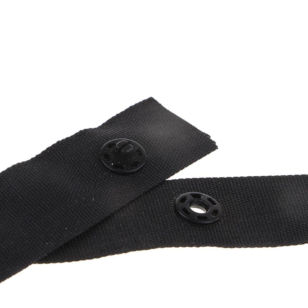 Juego de 3 rollos de cinta de plástico para fundas de edredón, cojines, tela, color negro