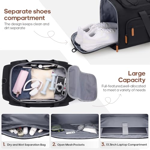 Image of UKEIN Luggage Sets 5 Piece, Carry On Luggage 20In With Spinner Wheels, Hardside Suitcase Set with TSA Lock,Durable Large Suitcase With Travel Backpack for Men-20 /24 /28in (Black, 5 piece set)