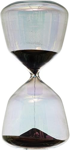 Creative Co-Op Cristal decorativo de arena negra, cristal de arena con acabado iridiscente, 4 pulgadas de largo x 4 pulgadas de ancho x 9 pulgadas disponible en Yaxa Venezuela