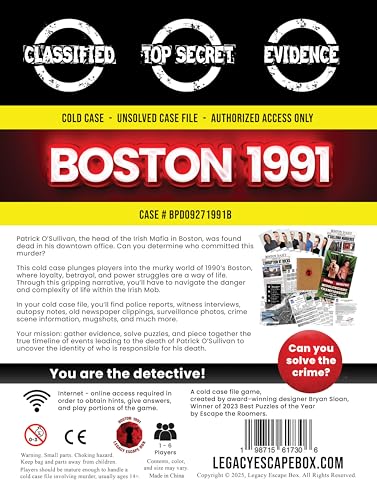 Boston 1991 - A Cold Case Game File miniatura 4
