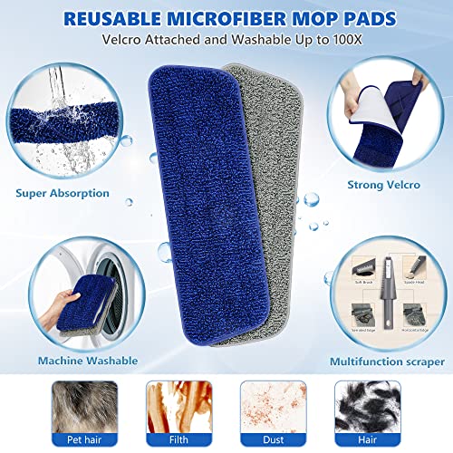 Image of BPAWA Spray Mops for Floor Cleaning: Wet Microfiber Mop for Hardwood Tile