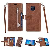 Brieftasche Design:Mit 9 Kartenfächern und 1 Geldfach,praktisch zum Aufbewahren von Kreditkarten,Visitenkarten,Fotos und Bargeld.Die Reißverschlusstasche kann auch etwas Bargeld und Münzen speichern.