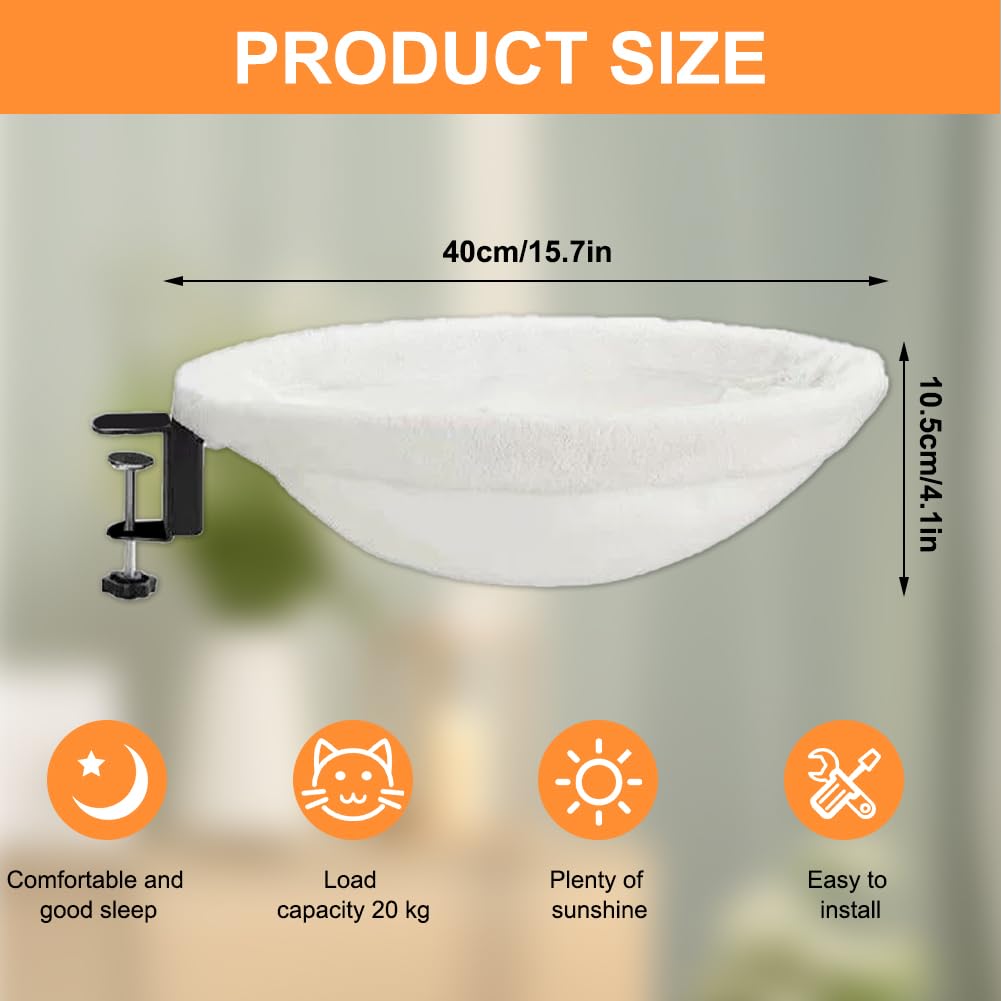 Cuccia per gatti da scrivania, morbida amaca per gatti per dormire, lavabile, per l'ufficio, 40 x 40 cm, portata fino a 20 kg