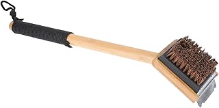 EXQUIMEUBLE 1 escova de limpeza de forno, acessórios de churrasqueira ao ar livre, acessórios para churrasqueira ao ar livre, escova de limpeza de churrasco, churrasqueira a gás ao ar livre, ferramentas de limpeza portáteis acessórios para churrasco, ferramenta