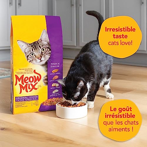 Meow Mix Original Choice Dry Kibble Cat Food with Flavours of Chicken Salmon Turkey and Ocean Fish, 7.25kg Bag - Image 3