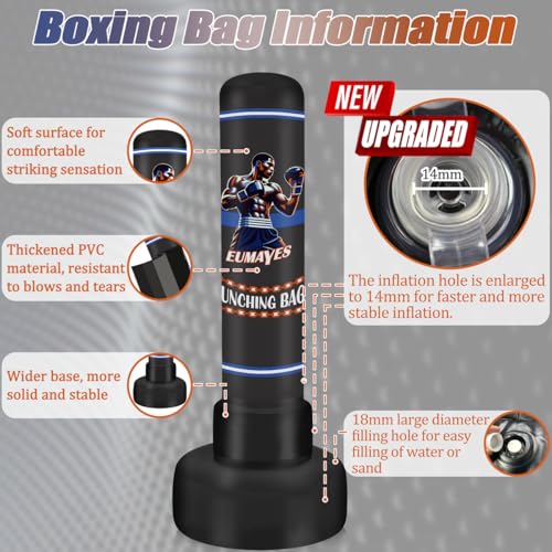 Sac de kickboxing gonflable avec pompe electrique pour setup rapide - 3