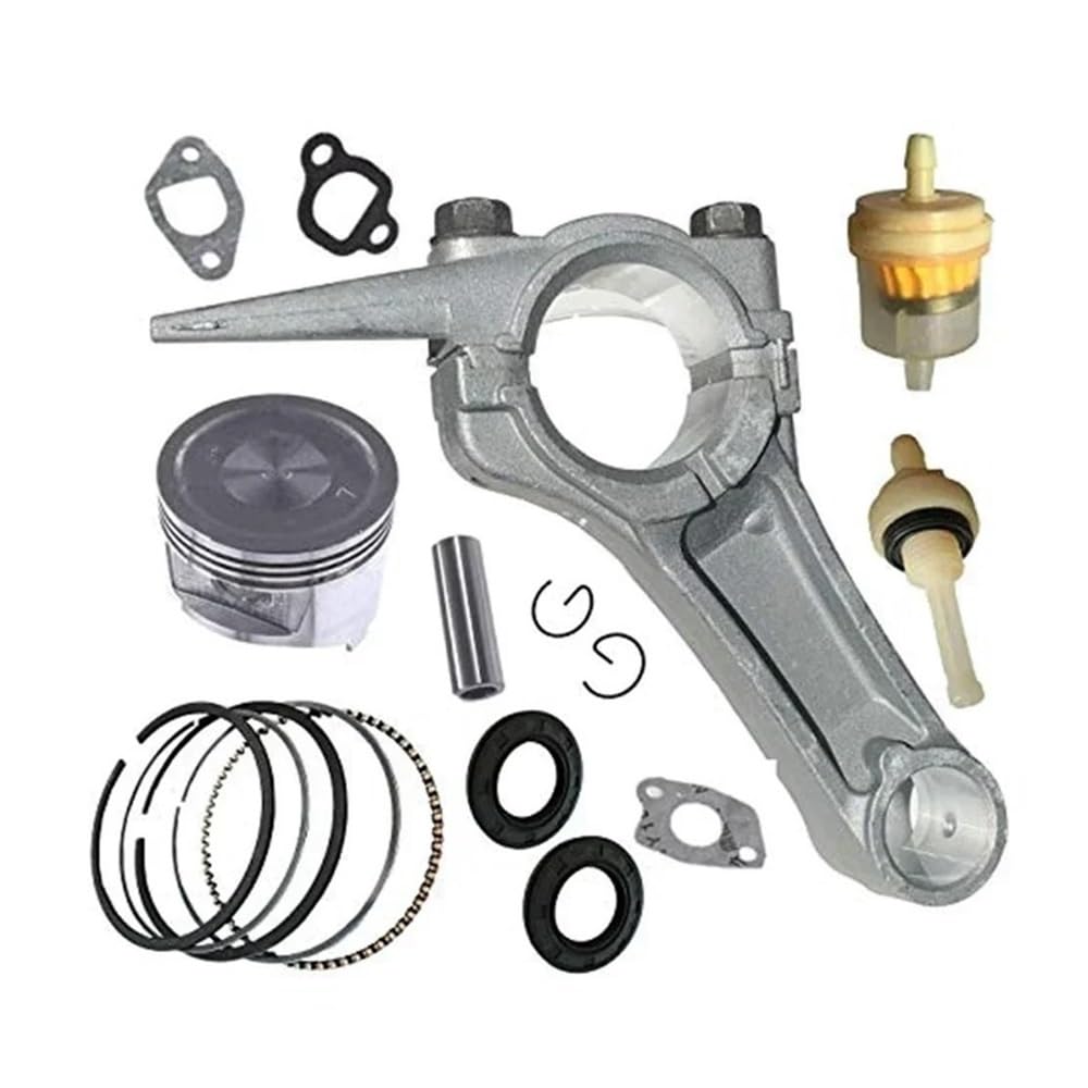 WANGLCNSDB Piezas de cortadora de césped Kit de Junta de Anillo de pistón de biela Compatible con GX200 13200-ZE1-010, Pieza de cortacésped, Accesorios de Herramientas eléctricas de jardín