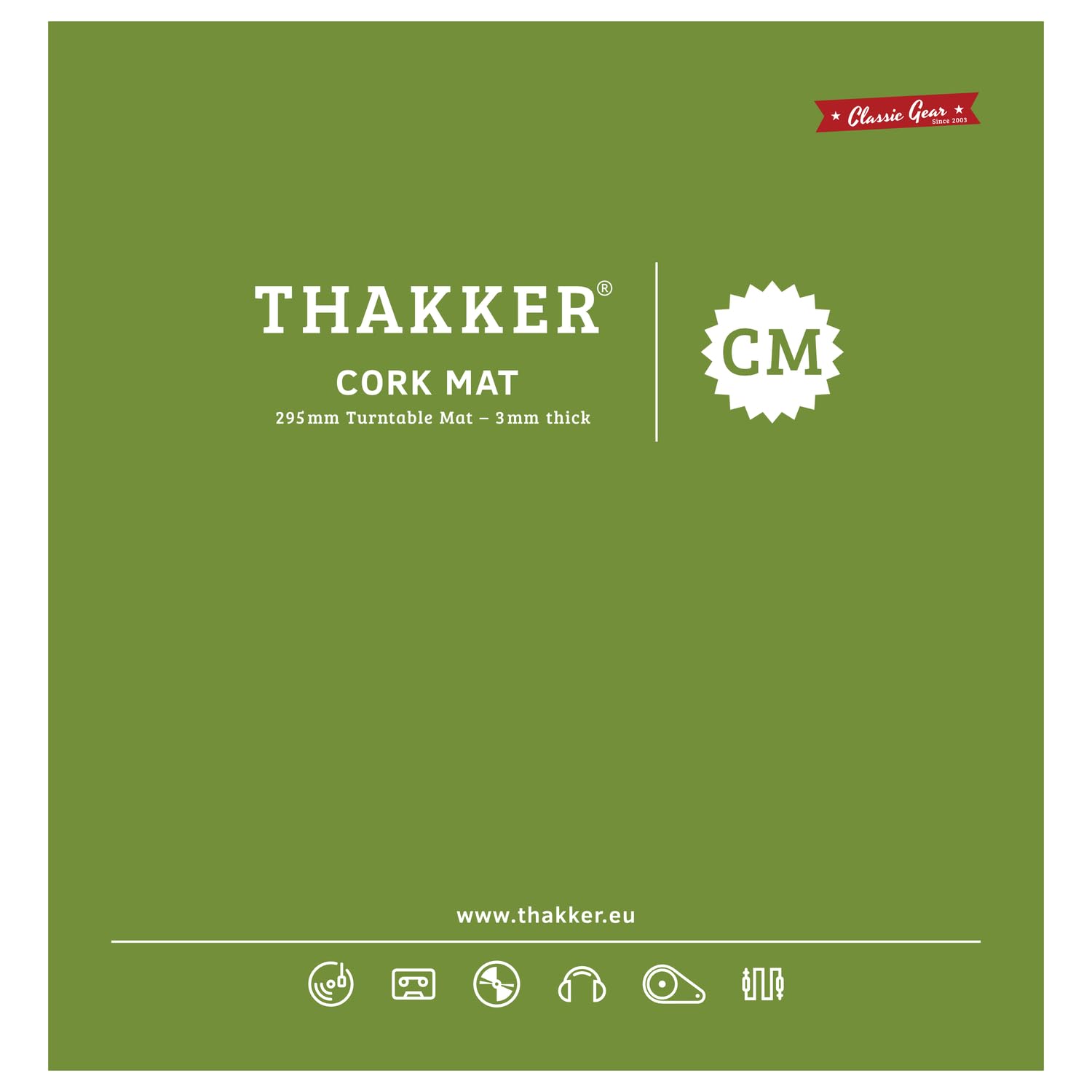 THAKKER Base Per Giradischi In Acrilico Satinato Bianco - Migliora Il Suono Del Tuo Vinile