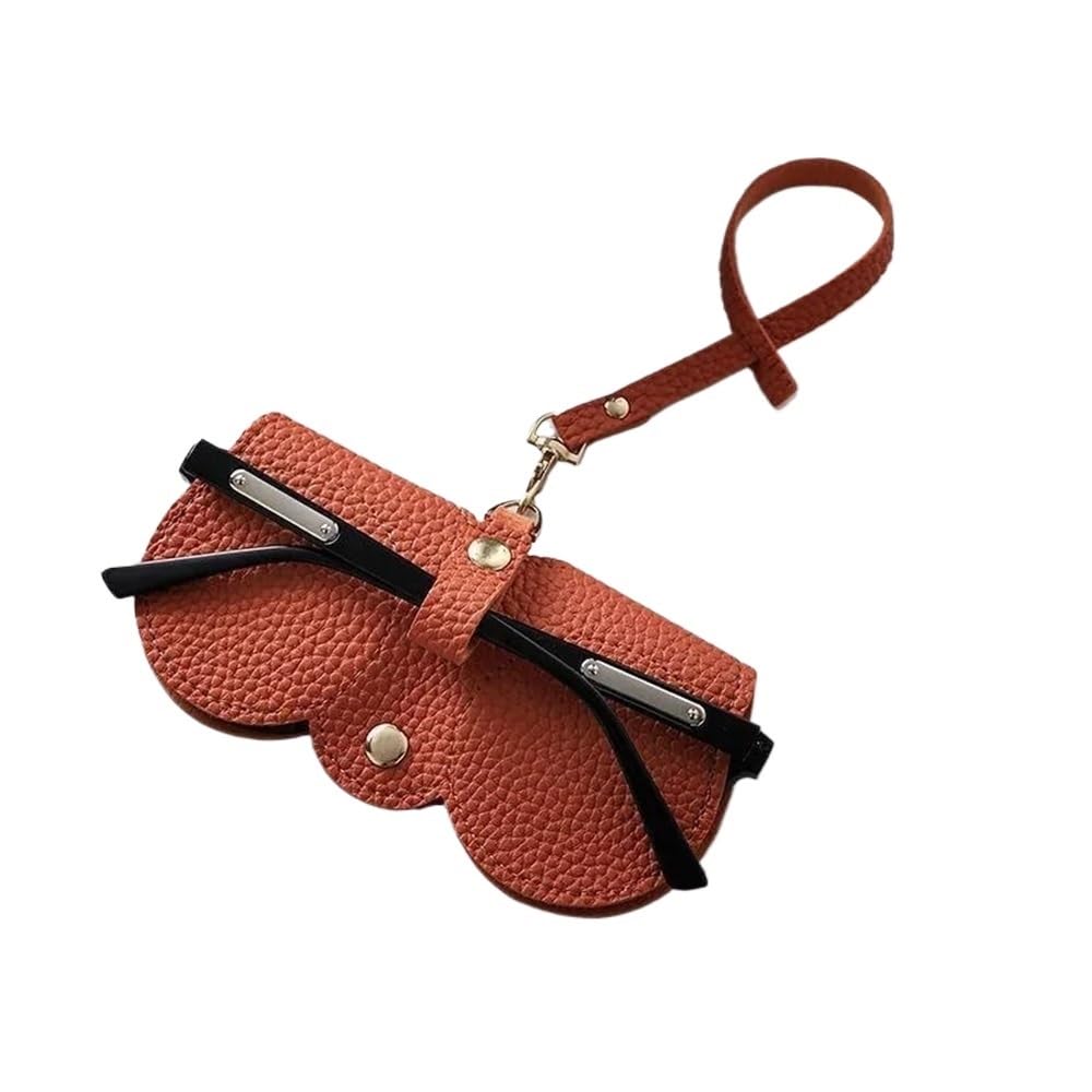 2/4/6 fundas para gafas de sol con relieve de litchi en relieve, bonita bolsa de almacenamiento de gafas de sol de piel sintética para gafas de lectura, soporte portátil para gafas de viaje