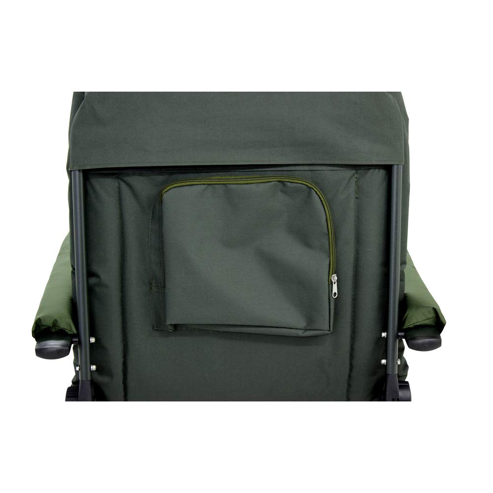 Lucx Angelstuhl 'EL Presidente' - luxuriöser Karpfenstuhl mit Memoryschaum, Thermobezug & Verstellbarer Rückenlehne - Stabiler Carp Chair mit Armlehnen & Schlammfüßen