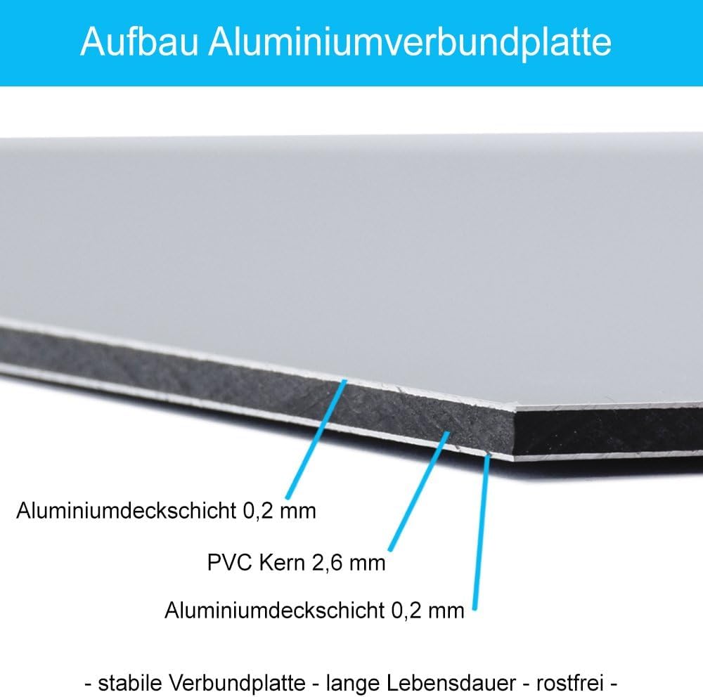 Dreifke® Hinweisschild Feuerwehrzufahrt, Feuerwehrzufahrt ständig freihalten | Alu 2 mm | 500x350 mm, 1 Stk | Feuerwehrschilder | Brandschutzschilder | Schilder & Etiketten