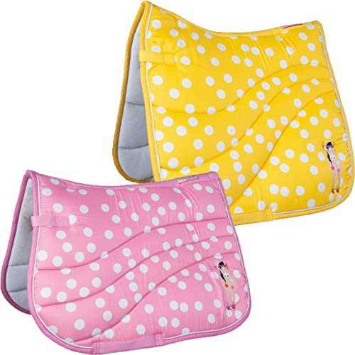 Tapis de selle pink HKM Gelato Point au matelassage amortissant