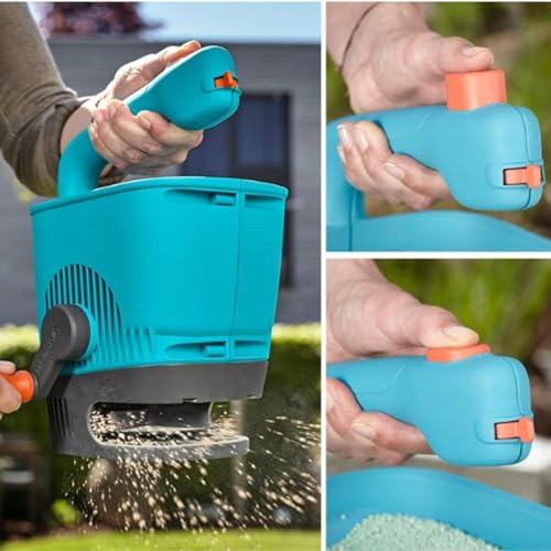 Esparcidor manual para semillas y fertilizante de césped miniatura 3