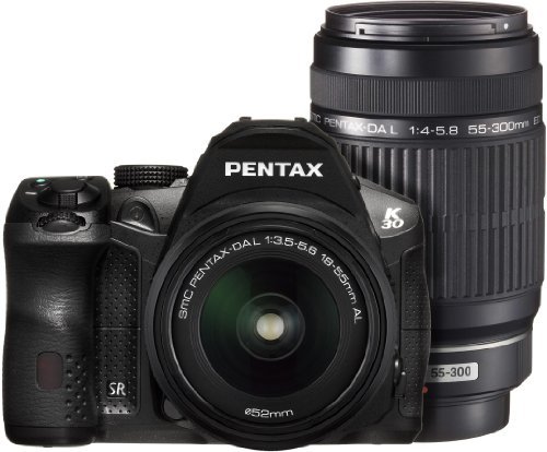 yςݕizPENTAX fW^჌tJ K-30 _uY[Lbg [DAL18-55mmEDAL55-300mm] ubN K-30WZK BK 15659