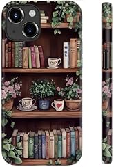 Vintage Bookshelf Floral