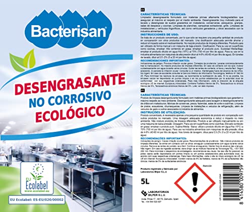 BACTERISAN Sgrassatore ecologico non corrosivo 5L