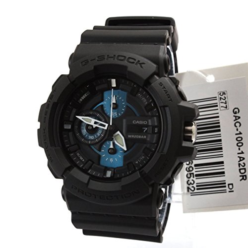 Casio G-Shock Blockade Chronograph Black/Blue GAC100-1A2