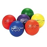 Champion Sports RXD6SET Rhino Skin Low Bounce Dodgeball, 6-Inch - Set of 6, Multi-Color