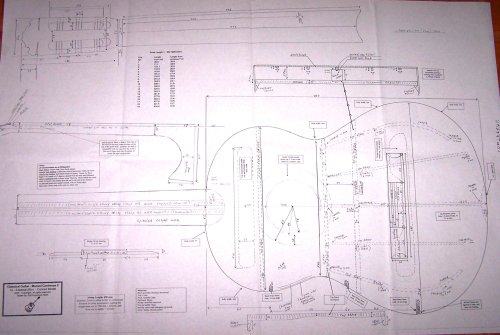 Manuel Contreras Classical Guitar Plans - Design Drawings - Full Scale - Technical Plans