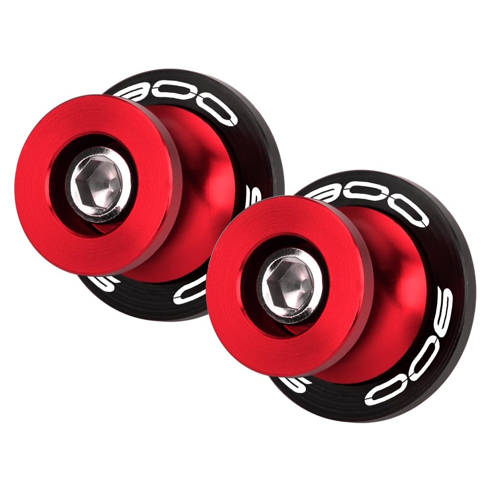 M8 Paddock Stand Bobbins para Z900 2017-2024 Bobbins Bobins Bobins Bobins para el Paddock Stand M8 Motocicleta Bobbins Z900 Accesorios (Rojo)