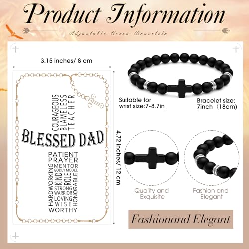 Pulsera ajustable religiosa para papá Tondiamo miniatura 2
