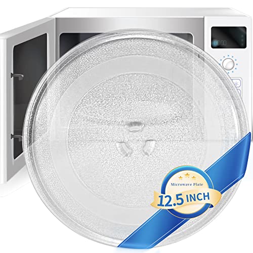 Placa giratoria universal de repuesto para microondas de 12.5 pulgadas, compatible con GE/Samsung/Panasonic/Maytag/Toshiba/Magic Chef/Daewoo/Amana/Oster y más