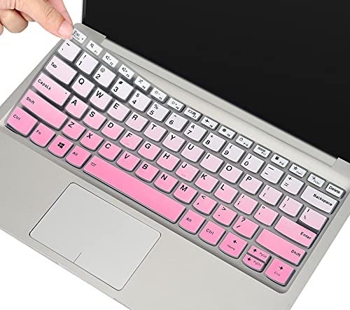 Keyboard Cover Skin for Lenovo Flex 5 14" 2-in-1 Laptop/Ideapad S540 14 inch/IdeaPad Flex 5 14" Laptop Keyboard Protector Skin, Lenovo Ideapad Flex 5 5i 14" Laptop Keyboard Skin, Ombre Pink
