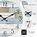 KECYET Wall Clock Battery Operated 8 Inch Silent Non Ticking Coastal Design Country Rustic Retro Decorative for Bathroom Kitchen Living Room Bedroom